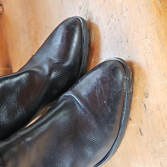 DAVIS GOMMA Knee High Leather Boots - Picture 3 of 10